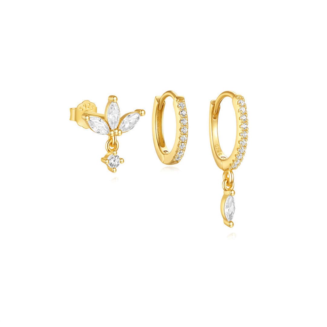 Sára – Delicati orecchini in oro con movimento discreto.