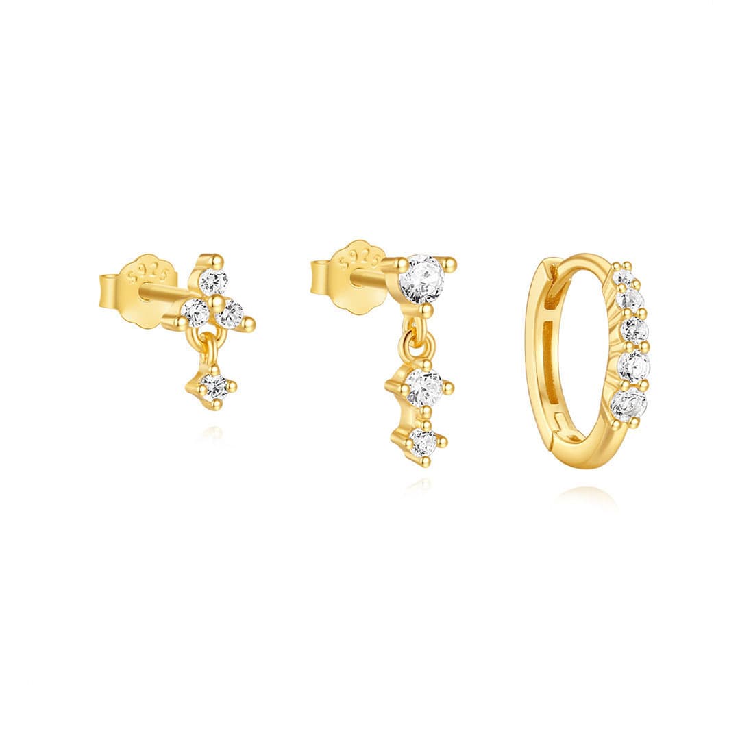 Eva – Orecchini in oro con semplice lucentezza