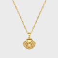 Beatrix – Collana dorata con pendente a forma di moneta