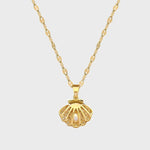 Beatrix – Collana dorata con pendente a forma di moneta