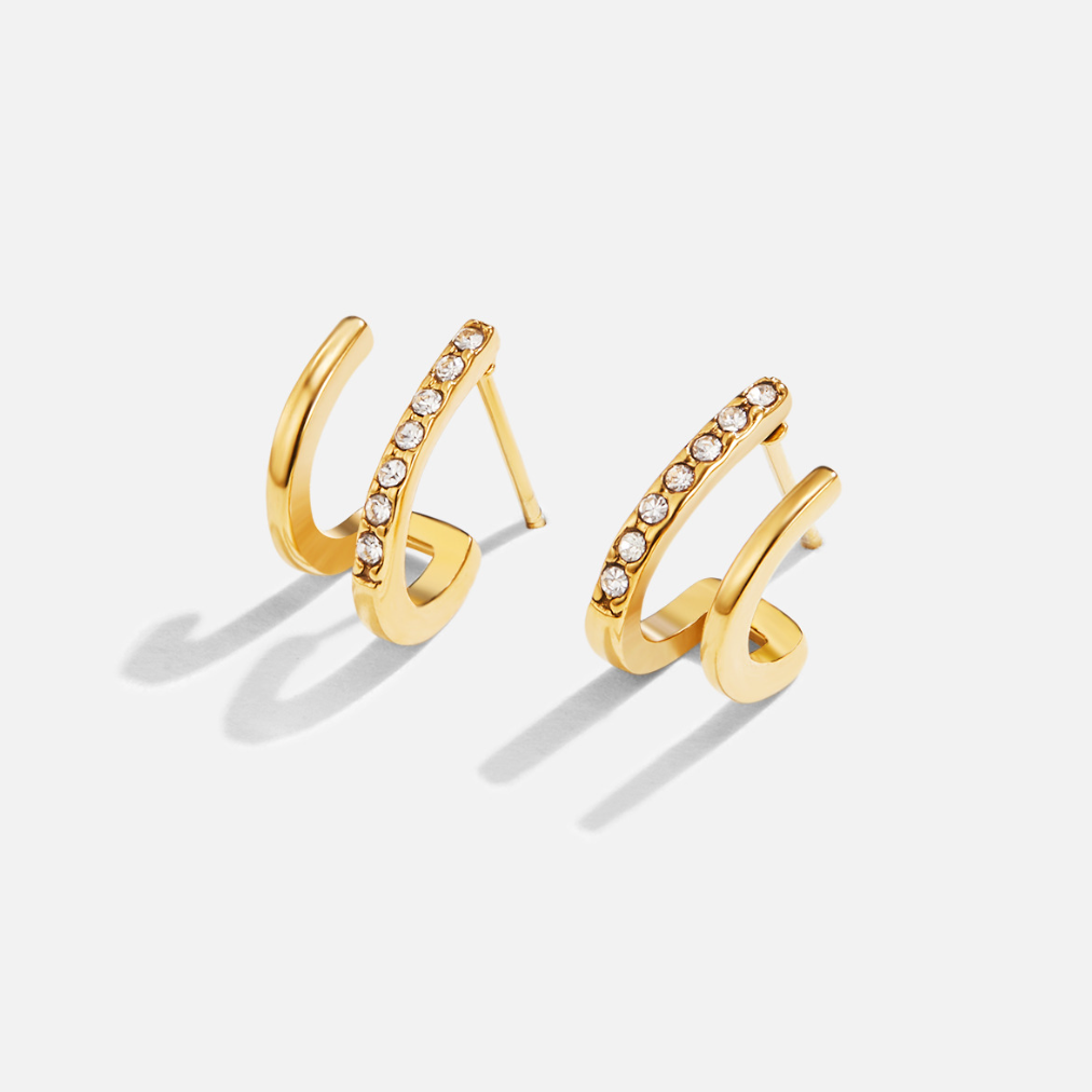 Sabina – Cerchi dorati con twist geometrico
