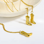 Jasmina – Collana dorata con pendente a iniziale