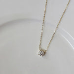 Rafaela – Collana in argento placcato oro 18K con zircone