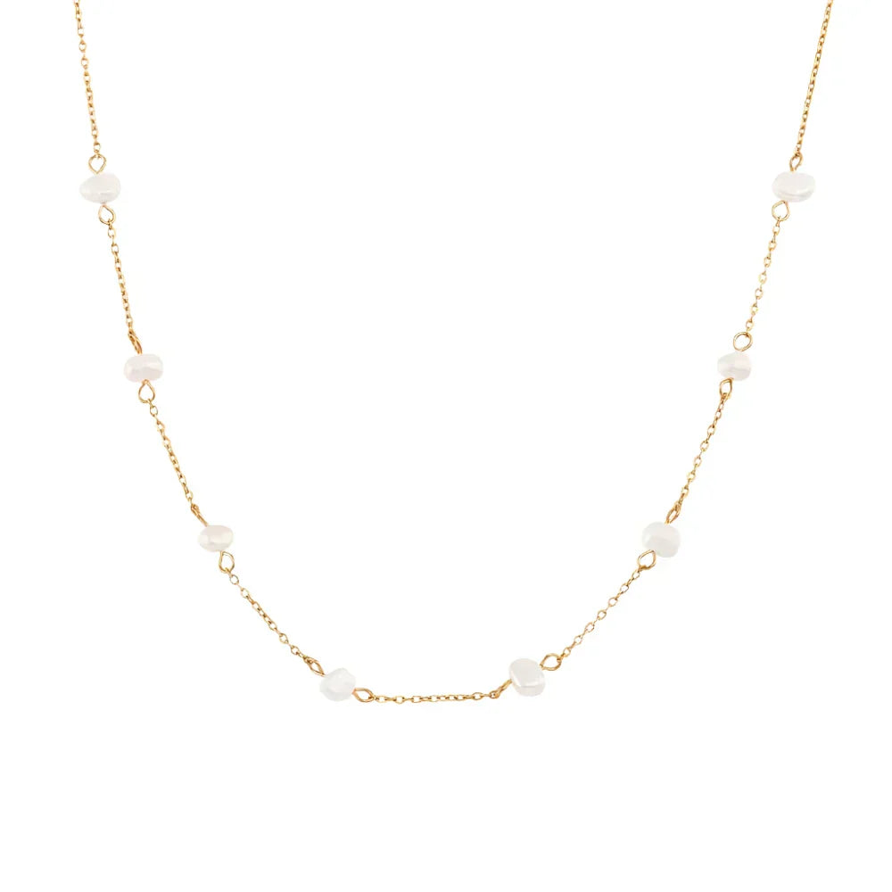 Greta – Collana dorata con delicati puntini