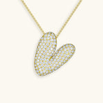 Melanie – Collana dorata con doppio cuore