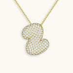 Melanie – Collana dorata con doppio cuore