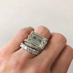 Gabriele - Anello vintage in argento e vetro turchese