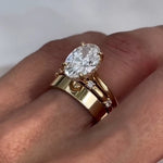Johana – anello solitario con diamante rotondo.