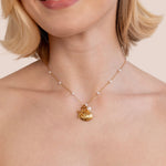 Pavlína – Collana in oro con mini cristalli.