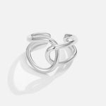 Helena – Anello in argento con elegante curvatura