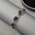 Veronika – Bracciale con pietre di zaffiro sfumate.