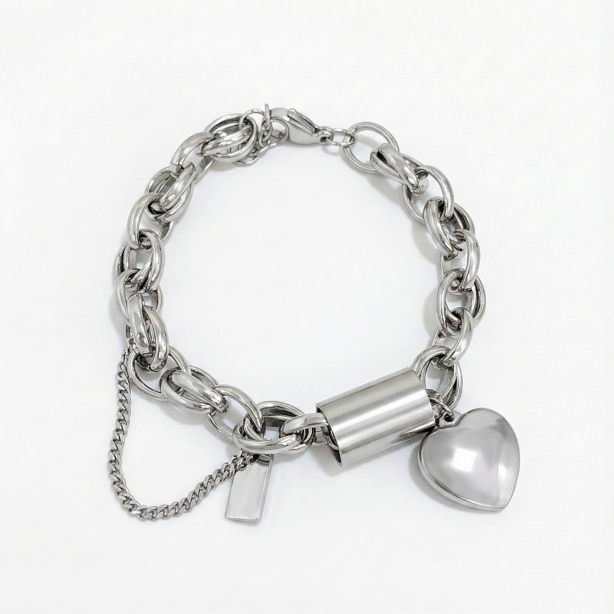 Bracciale a cuore spesso