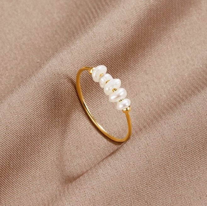 Grace - Anello con perla d'acqua dolce