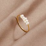 Grace - Anello con perla d'acqua dolce