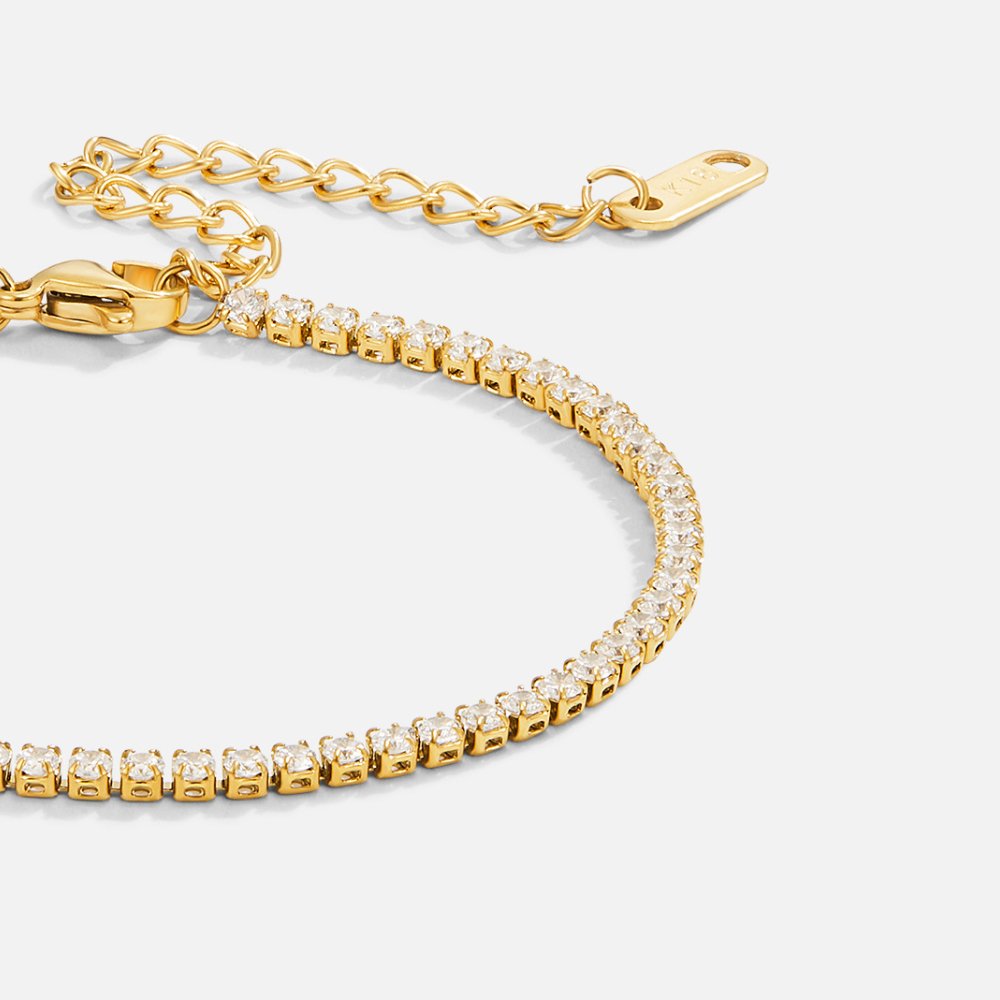 Bracciali da tennis Kordelia Gold