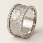 Hana - Anello vintage in argento con zirconi