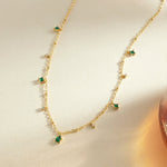 Marlies – Collana dorata con perle