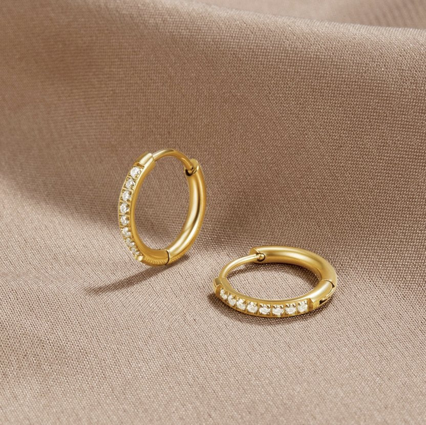 Annika – Orecchini in foglia d'oro