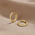 Annika – Orecchini in foglia d'oro