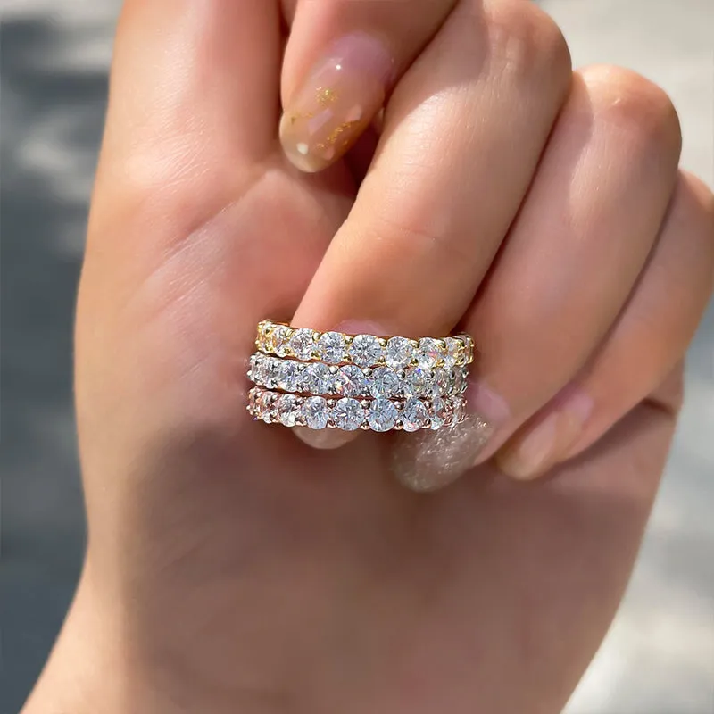 Eliska – Anello di diamanti con doppia fascia.