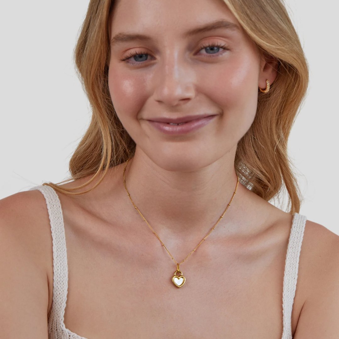 Helga – Collana dorata con due pendenti
