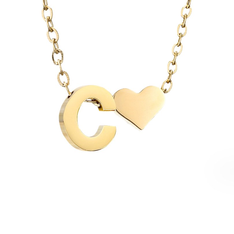Nina – Collana dorata con disposizione a V