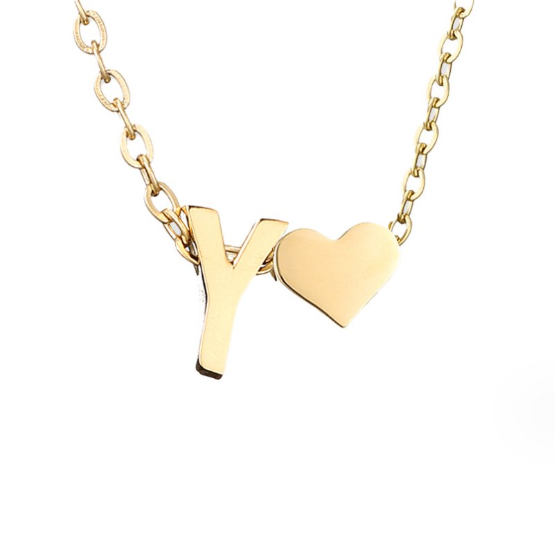 Nina – Collana dorata con disposizione a V