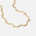 Jitka – Collana dorata con forma geometrica