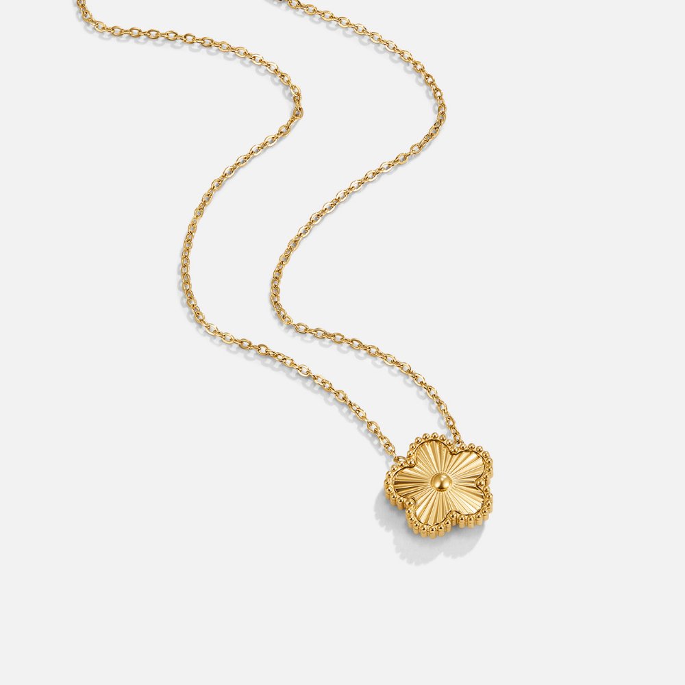Nadina – Collana dorata con medaglione rotondo