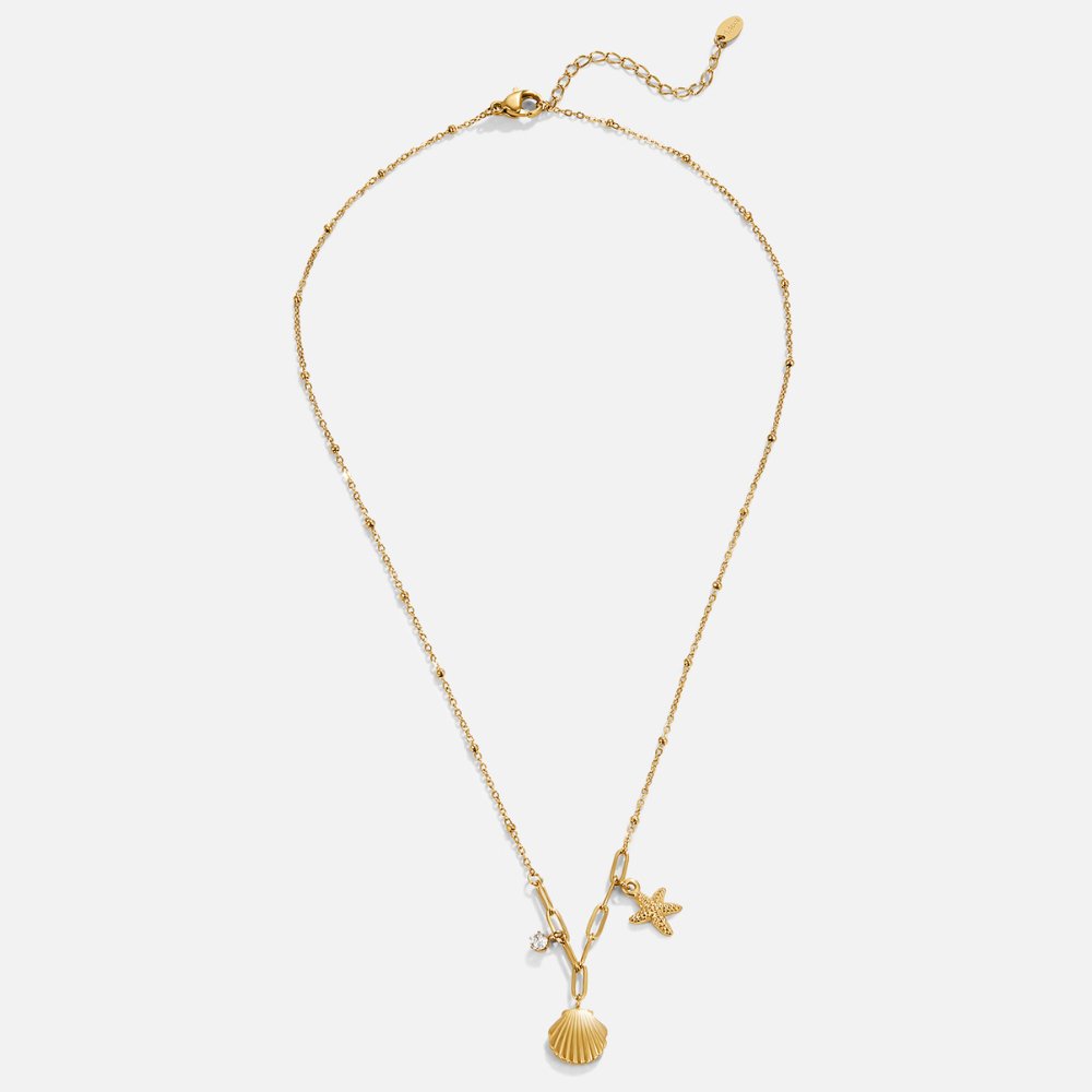 Anja – Collana dorata con decorazione in perla
