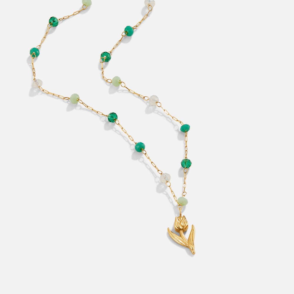 Anneliese – Collana dorata con struttura liscia a serpente