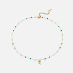 Loreta – Collana dorata con placche strutturate