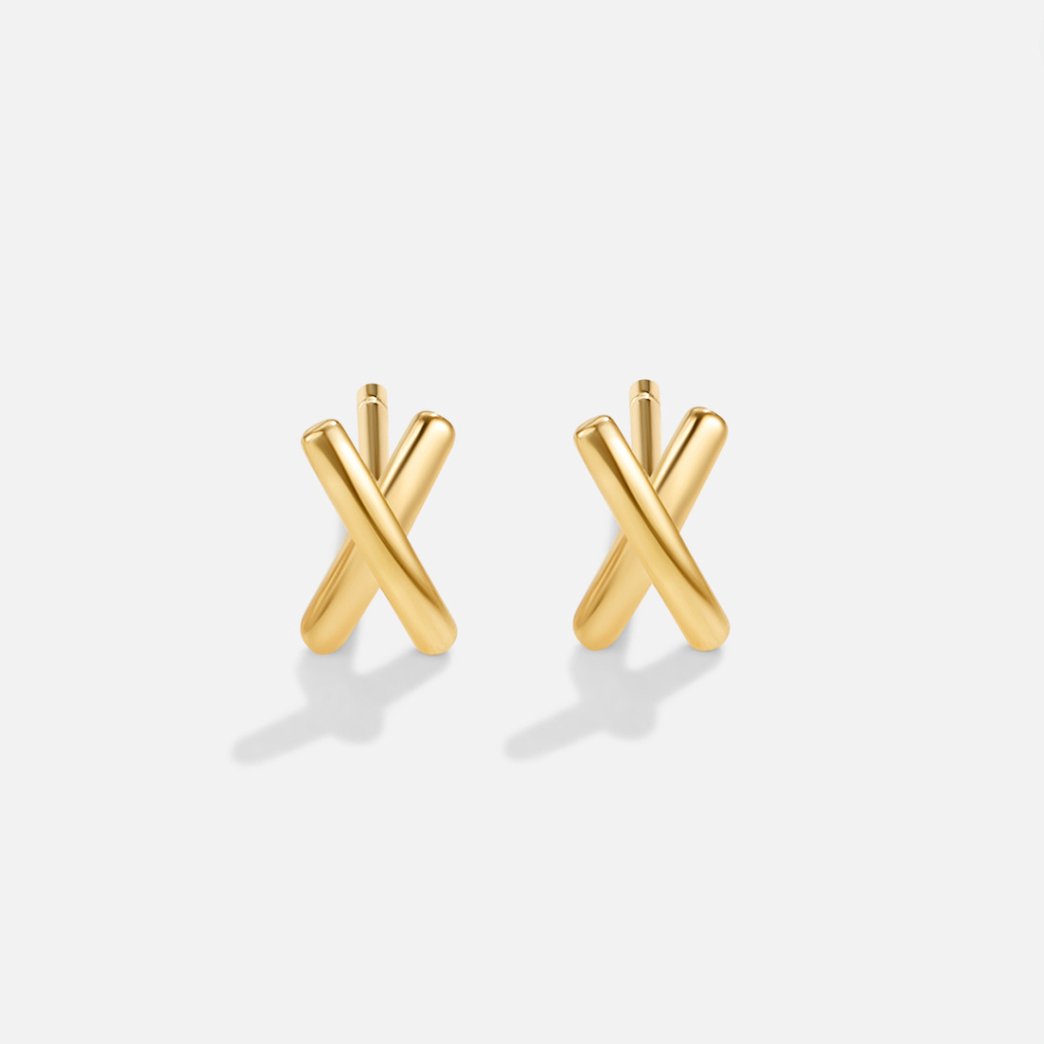Líza – Orecchini in oro a forma di ramoscello.