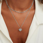 Angelika – Collana in argento con pendente squadrato