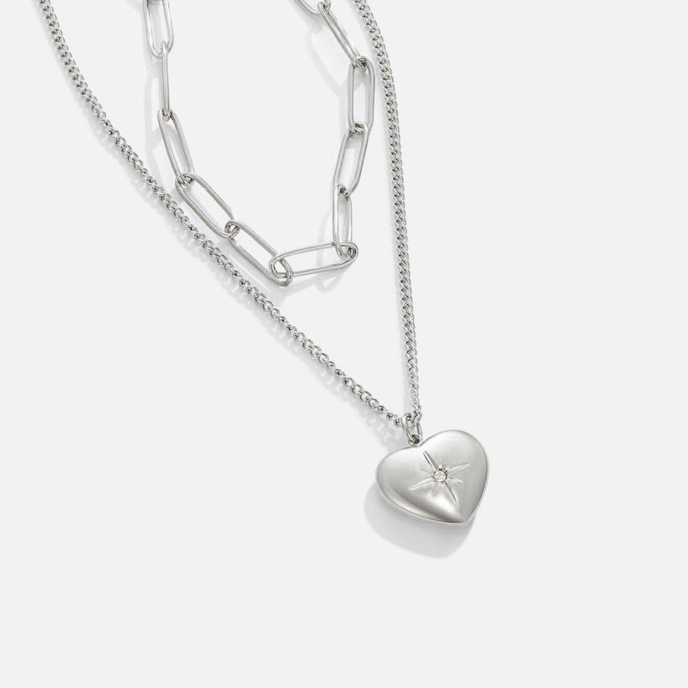 Angelika – Collana in argento con pendente squadrato
