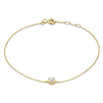 Bracciale Klára con pietra moissanite
