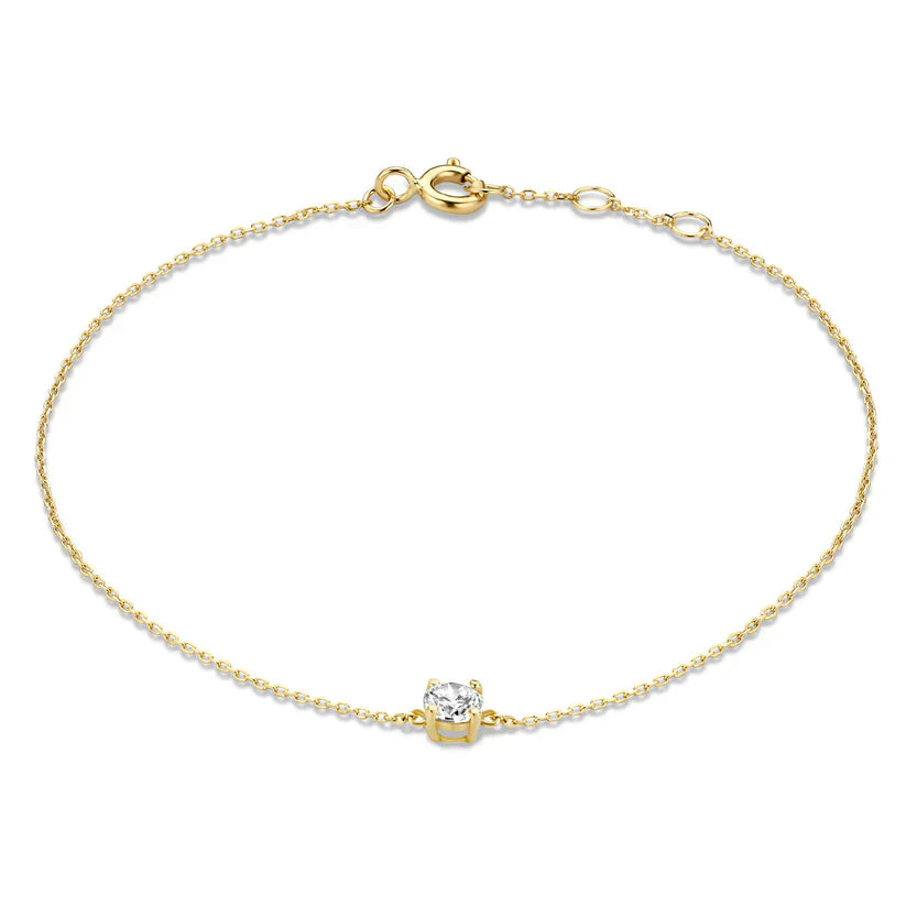 Bracciale Klára con pietra moissanite