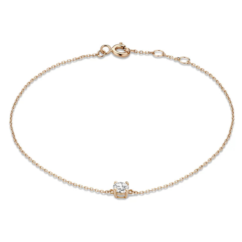 Bracciale Klára con pietra moissanite