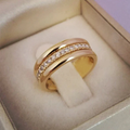 Sara – Anello vintage con zircone incastonato