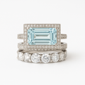 Gabriela – Set di anelli vintage in argento con turchese di vetro
