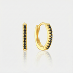Theresia – Orecchini in oro dalla curva delicata.