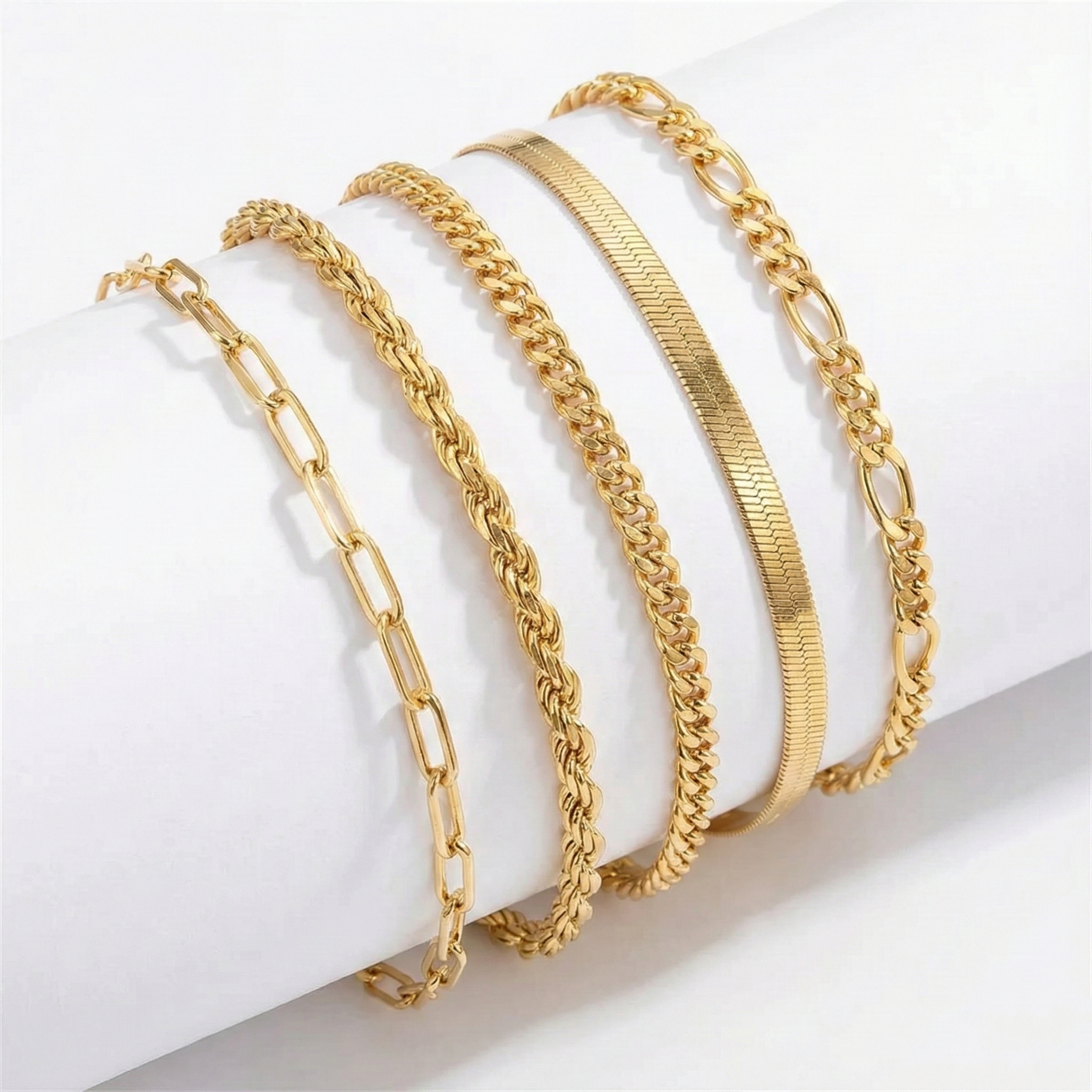Set di bracciali Ellis Renner | Oro bianco