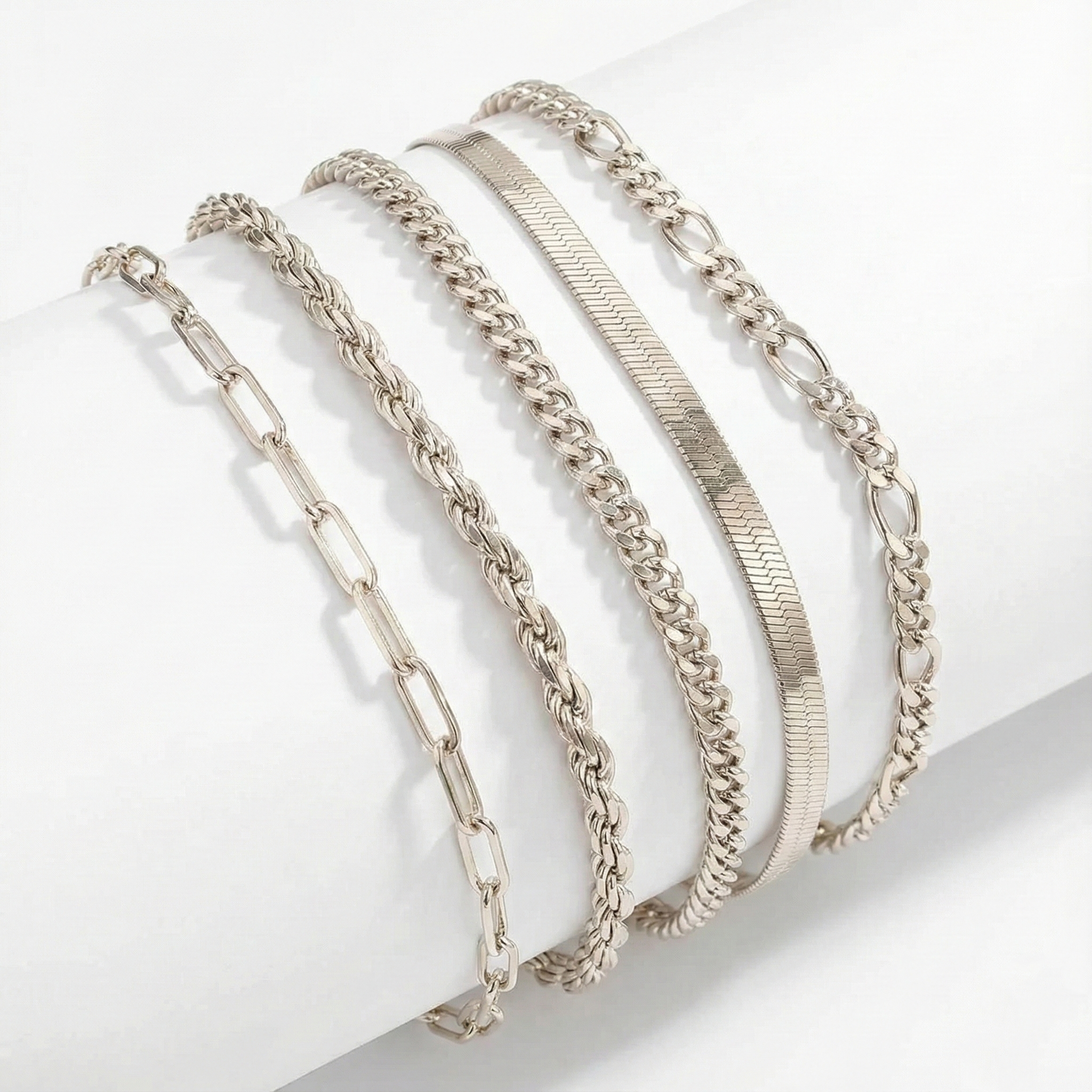 Set di bracciali Ellis Renner | Oro bianco