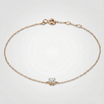 Bracciale Klára con pietra moissanite