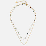 Katharina – Collana dorata con pendente rettangolare