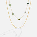 Katharina – Collana dorata con pendente rettangolare