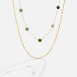 Katharina – Collana dorata con pendente rettangolare