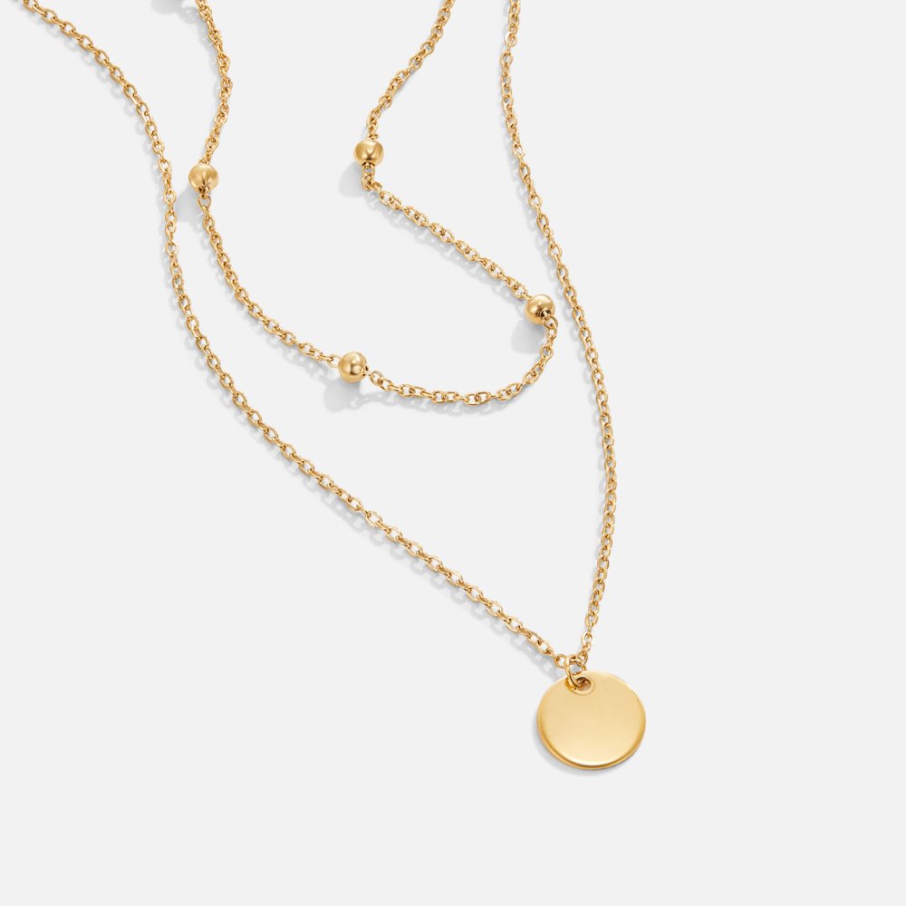 Annalena – Doppia catena in oro con pendente.