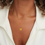 Annalena – Doppia catena in oro con pendente.
