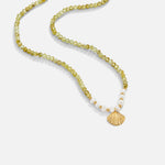 Amira – Collana dorata dal semplice motivo a goccia